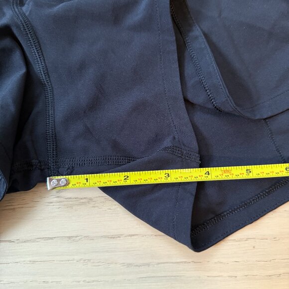 Lululemon Speed Up Low-Rise Lined Short 4" in Black - Picture 6 of 8